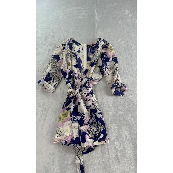 Yumi Kim Dresses & Skirts - Yumi Kim Bora Bora Navy Floral Print Silk Dress - Size XS